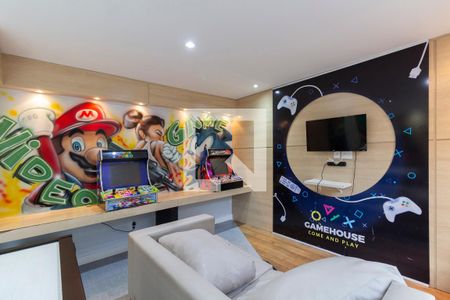 Área Comum - Sala Gamer de apartamento à venda com 2 quartos, 43m² em Vila Carmosina, São Paulo