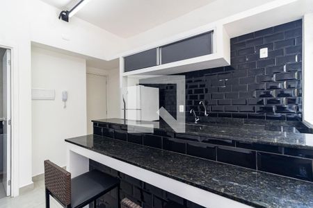 Cozinha de apartamento para alugar com 1 quarto, 20m² em Aclimação, São Paulo