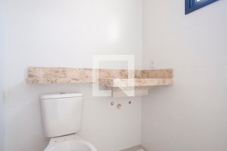 Banheiro da suíte 1 de apartamento à venda com 3 quartos, 70m² em Santa Maria, Santo André