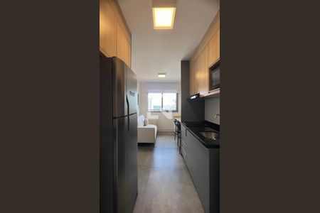 Cozinha de kitnet/studio à venda com 1 quarto, 24m² em Pinheiros, São Paulo