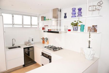 Cozinha de apartamento para alugar com 2 quartos, 130m² em Jardim Paulista, São Paulo