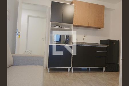 Sala/Cozinha de apartamento para alugar com 1 quarto, 25m² em Campos Elíseos, São Paulo