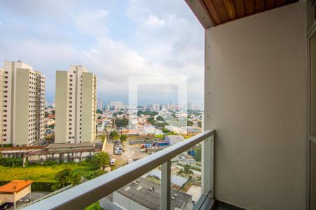 Varanda da sala de apartamento para alugar com 2 quartos, 80m² em Vila Valparaíso, Santo André