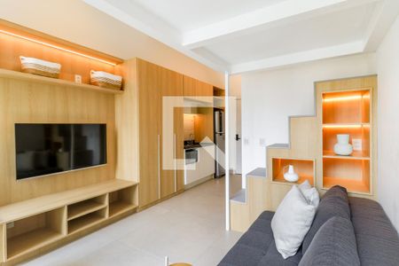 Sala/Quarto de kitnet/studio para alugar com 1 quarto, 29m² em Jardim das Acacias, São Paulo