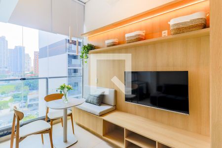 Sala/Quarto de kitnet/studio para alugar com 1 quarto, 29m² em Jardim das Acacias, São Paulo