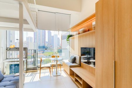 Sala/Quarto de kitnet/studio para alugar com 1 quarto, 29m² em Jardim das Acacias, São Paulo