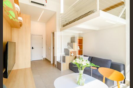 Sala/Quarto de kitnet/studio para alugar com 1 quarto, 29m² em Jardim das Acacias, São Paulo