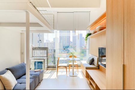 Sala/Quarto de kitnet/studio para alugar com 1 quarto, 29m² em Jardim das Acacias, São Paulo