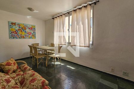Sala de apartamento para alugar com 2 quartos, 60m² em Balneario Cidade Atlantica, Guarujá