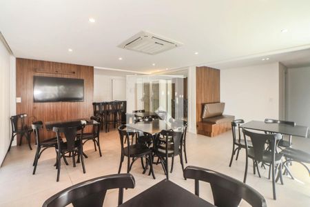 Área comum - Salão de festas de kitnet/studio à venda com 1 quarto, 61m² em Petrópolis, Porto Alegre