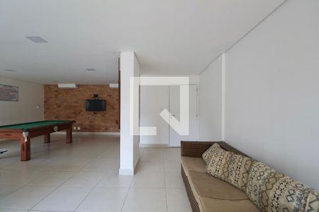 Área comum - Sala de jogos de apartamento para alugar com 2 quartos, 54m² em Vila Julia, Guarujá