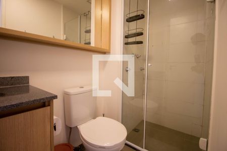 Banheiro de apartamento à venda com 1 quarto, 25m² em Campo Belo, São Paulo