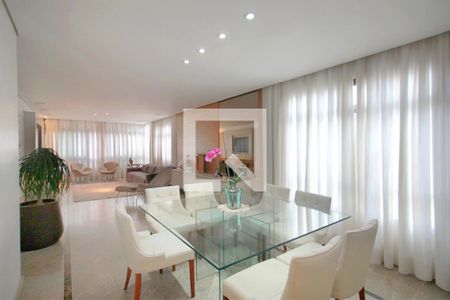 Sala de Jantar de apartamento à venda com 4 quartos, 156m² em Sion, Belo Horizonte
