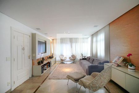 Sala de apartamento à venda com 4 quartos, 156m² em Sion, Belo Horizonte