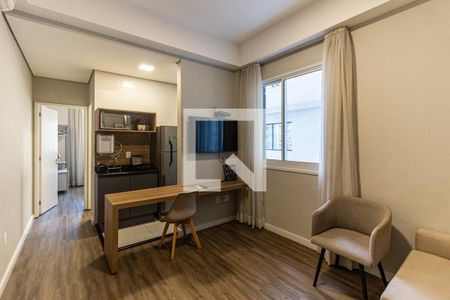 Sala de apartamento para alugar com 1 quarto, 30m² em Santa Cecilia, São Paulo