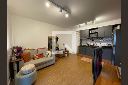 Sala/Cozinha de apartamento à venda com 1 quarto, 58m² em Pompeia, São Paulo