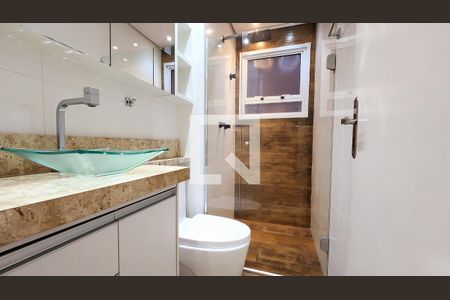Banheiro de apartamento à venda com 2 quartos, 52m² em Vila Nambi, Jundiaí