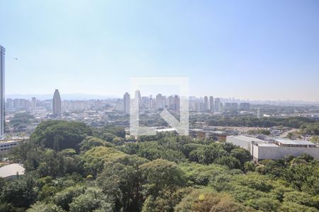 Vista da Sacada de apartamento à venda com 1 quarto, 27m² em Parque Industrial Tomas Edson, São Paulo