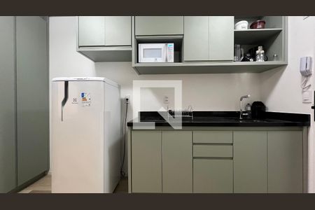 Cozinha de kitnet/studio para alugar com 1 quarto, 27m² em Jardim Paulista, São Paulo