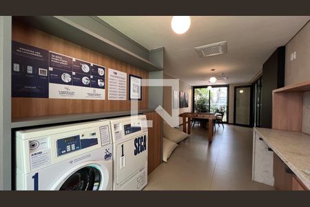 Área Comum - Lavanderia de kitnet/studio para alugar com 1 quarto, 27m² em Jardim Paulista, São Paulo