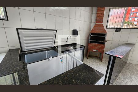 Área comum - Churrasqueira de apartamento para alugar com 2 quartos, 58m² em Saboó, Santos