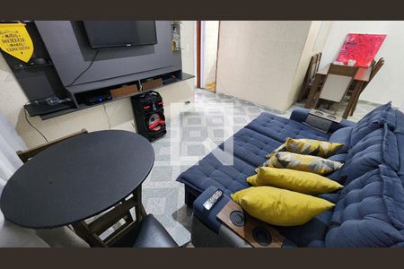 Sala de apartamento para alugar com 2 quartos, 58m² em Saboó, Santos