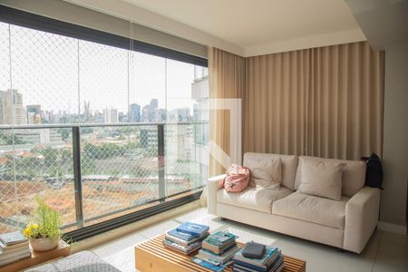 Sala de apartamento à venda com 3 quartos, 145m² em Jardim das Acacias, São Paulo