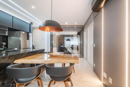 Sala de Jantar de apartamento à venda com 1 quarto, 54m² em Vila Olímpia, São Paulo