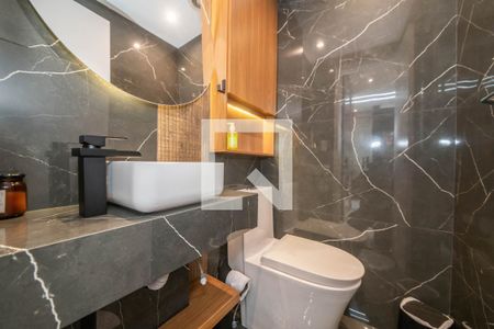 Lavabo da Sala de apartamento à venda com 1 quarto, 54m² em Vila Olímpia, São Paulo