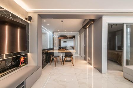 Sala de Estar de apartamento à venda com 1 quarto, 54m² em Vila Olímpia, São Paulo