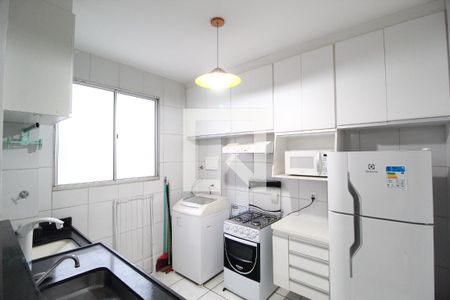 Cozinha de apartamento para alugar com 2 quartos, 45m² em Gávea, Uberlândia