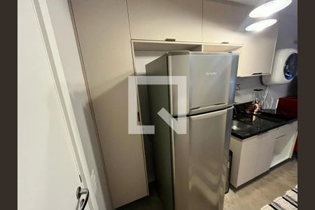 Cozinha de kitnet/studio à venda com 1 quarto, 27m² em Indianópolis, São Paulo
