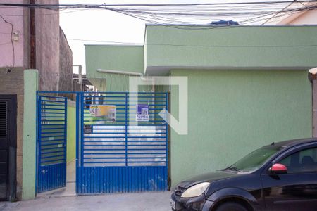 Fachada + Placa de apartamento para alugar com 1 quarto, 26m² em Piraporinha, Diadema
