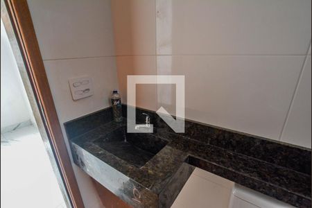 Banheiro da Suíte de apartamento à venda com 2 quartos, 71m² em Jardim Utinga, Santo André