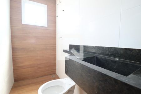 Banheiro da Suíte de apartamento à venda com 2 quartos, 45m² em Jardim Utinga, Santo André