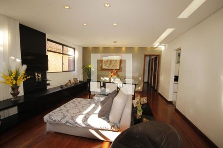 Sala de apartamento à venda com 4 quartos, 120m² em Sion, Belo Horizonte