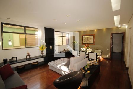 Sala de apartamento à venda com 4 quartos, 120m² em Sion, Belo Horizonte