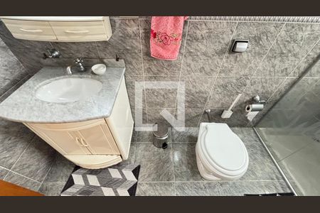 Banheiro da Suíte de casa à venda com 3 quartos, 210m² em Vila Metalúrgica, Santo André