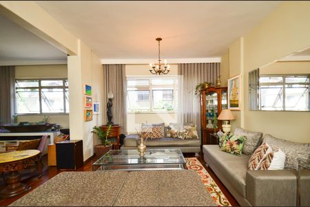 Sala de estar de apartamento à venda com 4 quartos, 265m² em Sion, Belo Horizonte