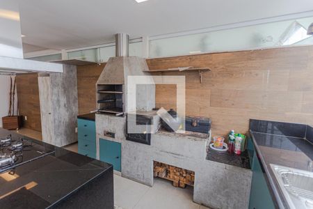 Espaço Gourmet na Cobertura de apartamento à venda com 3 quartos, 180m² em Sagrada Família, Belo Horizonte