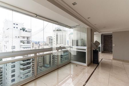 Varanda da Sala 1 de apartamento à venda com 3 quartos, 380m² em Santa Cecilia, São Paulo