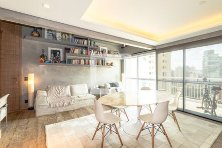 Sala de apartamento para alugar com 1 quarto, 130m² em Vila Nova Conceição, São Paulo