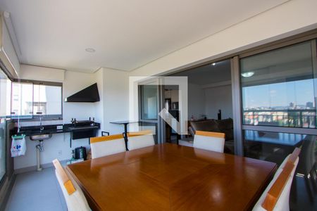 Varanda gourmet de apartamento à venda com 4 quartos, 133m² em Vila Gilda, Santo André