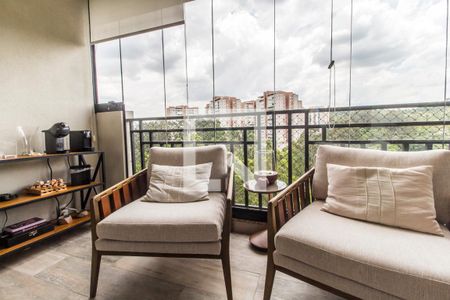 Varanda de apartamento à venda com 3 quartos, 101m² em Residencial Zero (tambore), Santana de Parnaíba