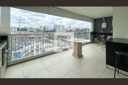 Varanda gourmet de apartamento para alugar com 1 quarto, 52m² em Santo Amaro, São Paulo