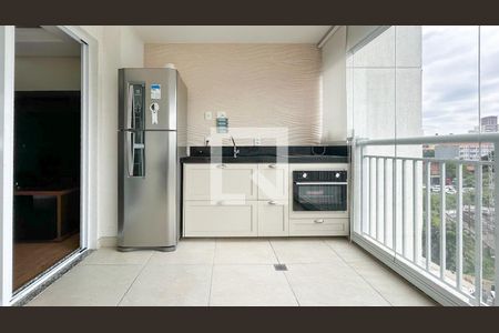 Varanda gourmet de apartamento para alugar com 1 quarto, 52m² em Santo Amaro, São Paulo