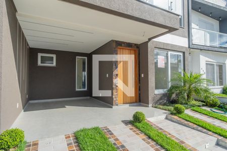 Fachada de casa de condomínio à venda com 3 quartos, 154m² em Aberta dos Morros, Porto Alegre