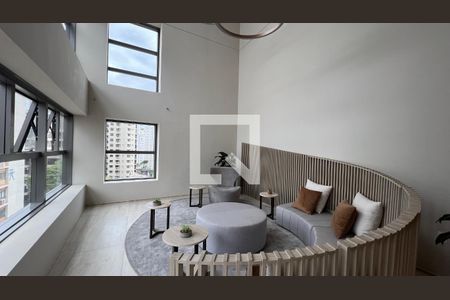 Área comum - Living de kitnet/studio à venda com 1 quarto, 28m² em Paraíso, São Paulo