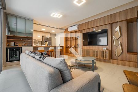 Sala/Cozinha de apartamento à venda com 3 quartos, 124m² em Jardim Paulistano, São Paulo