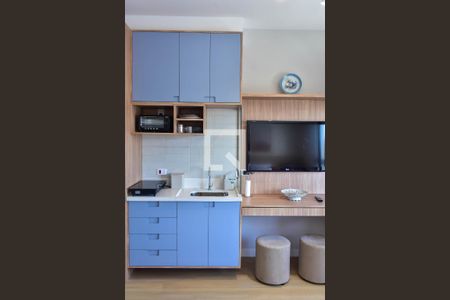 Cozinha de kitnet/studio à venda com 1 quarto, 25m² em Brooklin, São Paulo